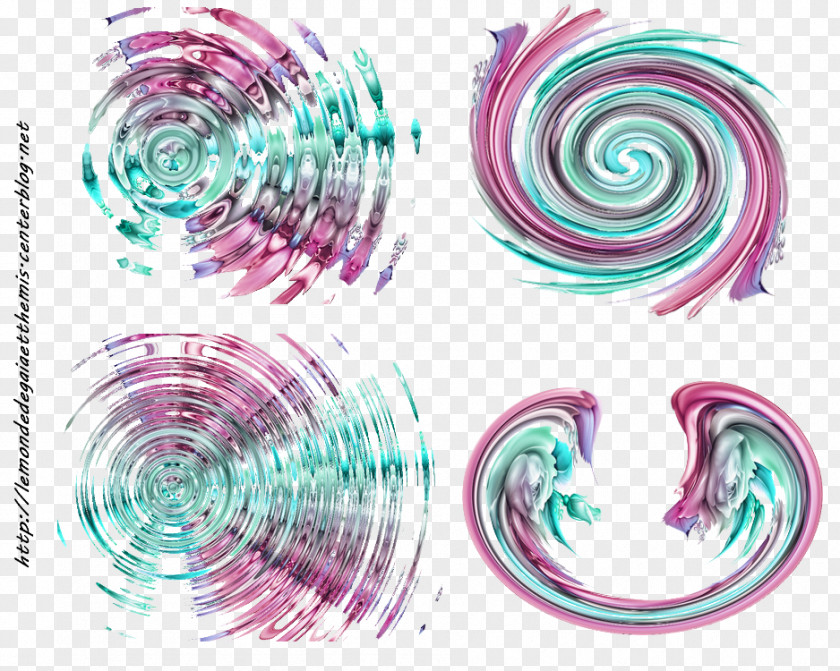 Circle Spiral Body Jewellery Pattern PNG