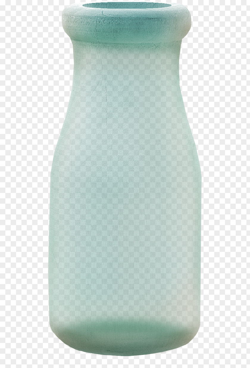 Creative Blue Bottle Vase Glass Lid PNG