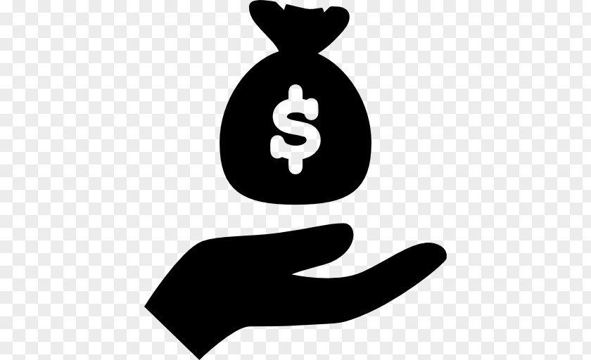 Hand Holding Money Bag Finance PNG