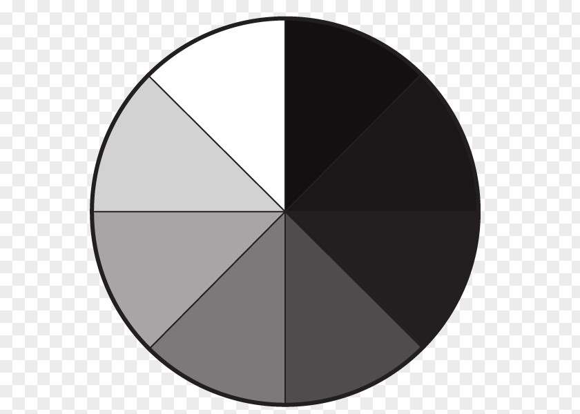 Monochromatic Light Color Wheel Black And White PNG