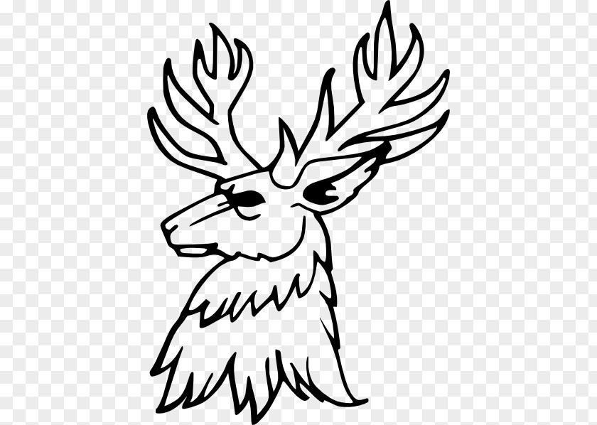 White Tailed Deer Moose Elk Antler Clip Art PNG