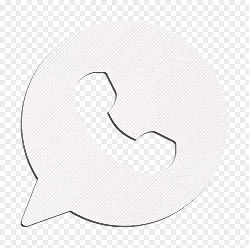Blackandwhite Crescent Logo Icon Media Social PNG