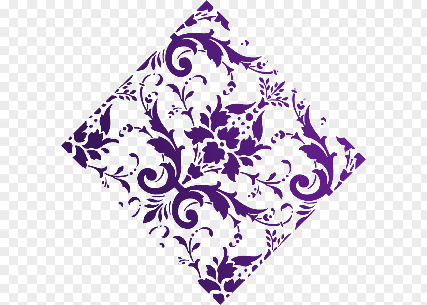Damask Royalty-free Purple Clip Art PNG
