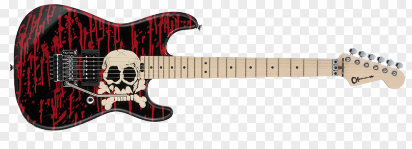 Skull Blood Electric Guitar San Dimas Bass Charvel PNG