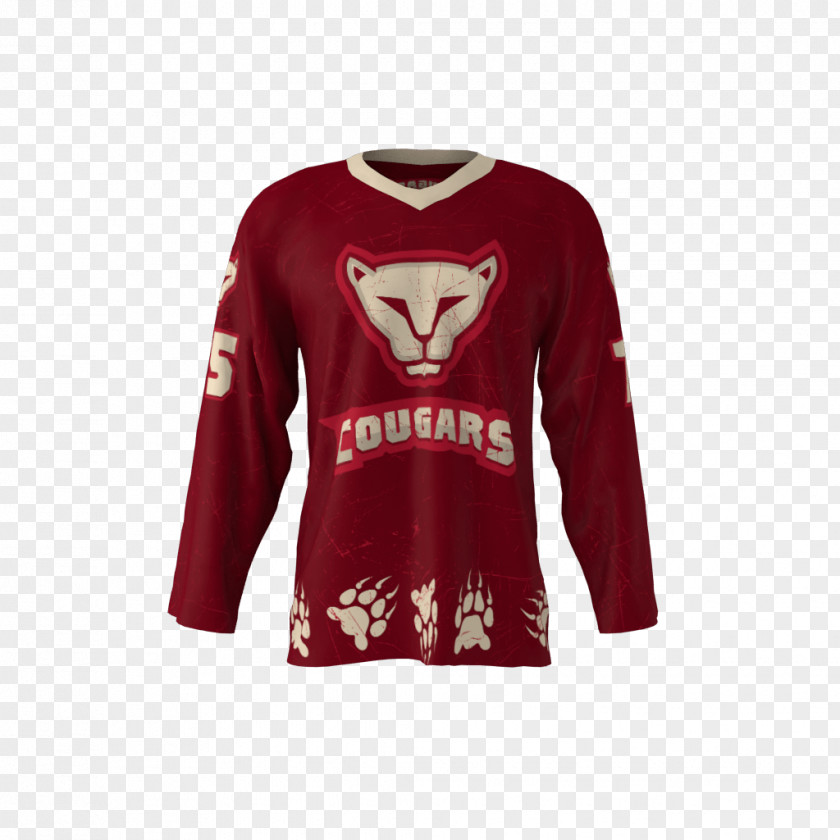 T-shirt Long-sleeved Hockey Jersey PNG