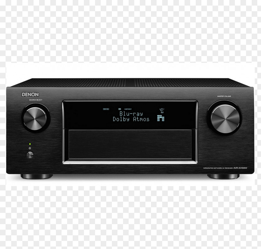 Audio Receiver AV Denon AVR-X4300H Home Theater Systems Dolby Atmos PNG