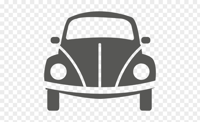 Front Vector Volkswagen Beetle Car Drawing PNG