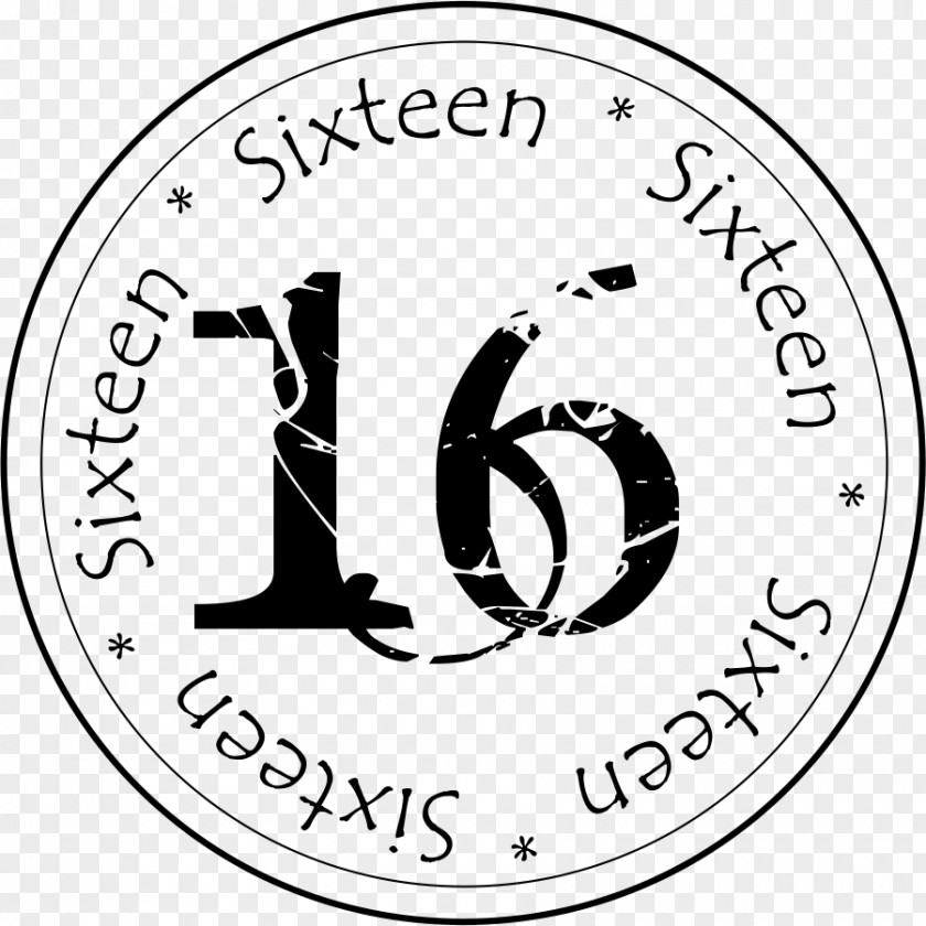 Sweet 16 Number Idea Coloring Book PNG