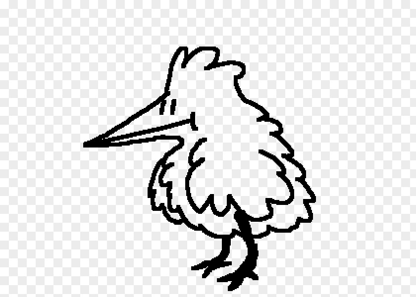 Coloring Book Head Bird Line Art PNG