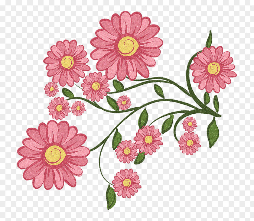 Hand-painted Wild Chrysanthemum Flower Painting Clip Art PNG