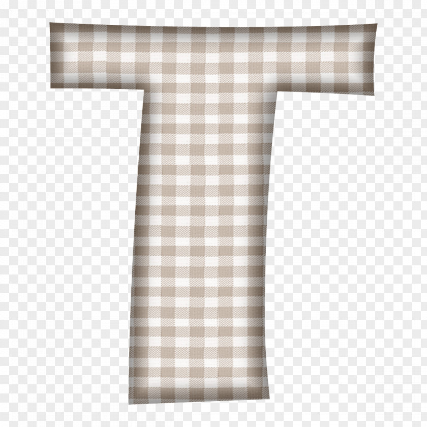 Tartan Gingham Alphabet Letter Textile PNG