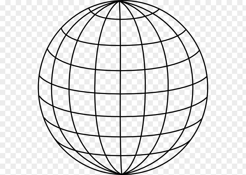 Wire Vector Globe Grid Latitude Clip Art PNG
