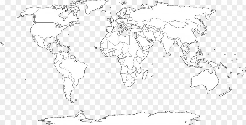 World Map Mapa Polityczna Blank PNG