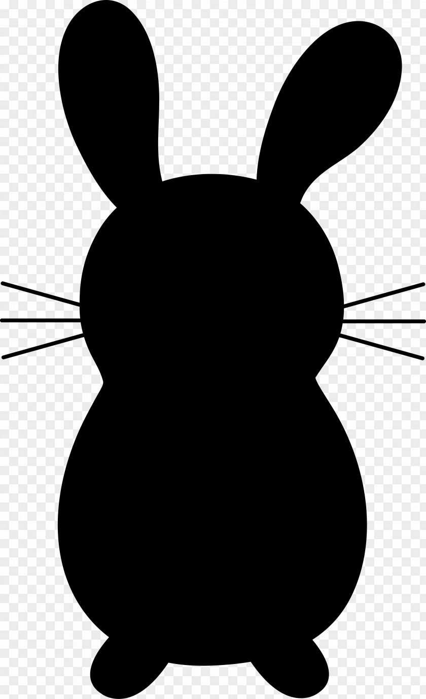 Domestic Rabbit Whiskers Clip Art Pattern Silhouette PNG