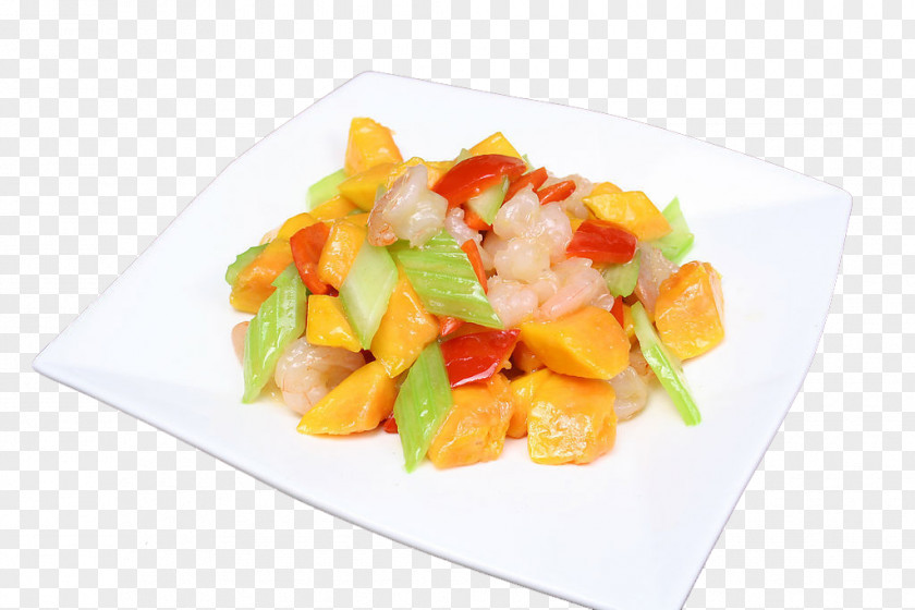 Papaya Shrimp Chinese Cuisine Kung Pao Chicken Vegetarian Caridea Creme De PNG