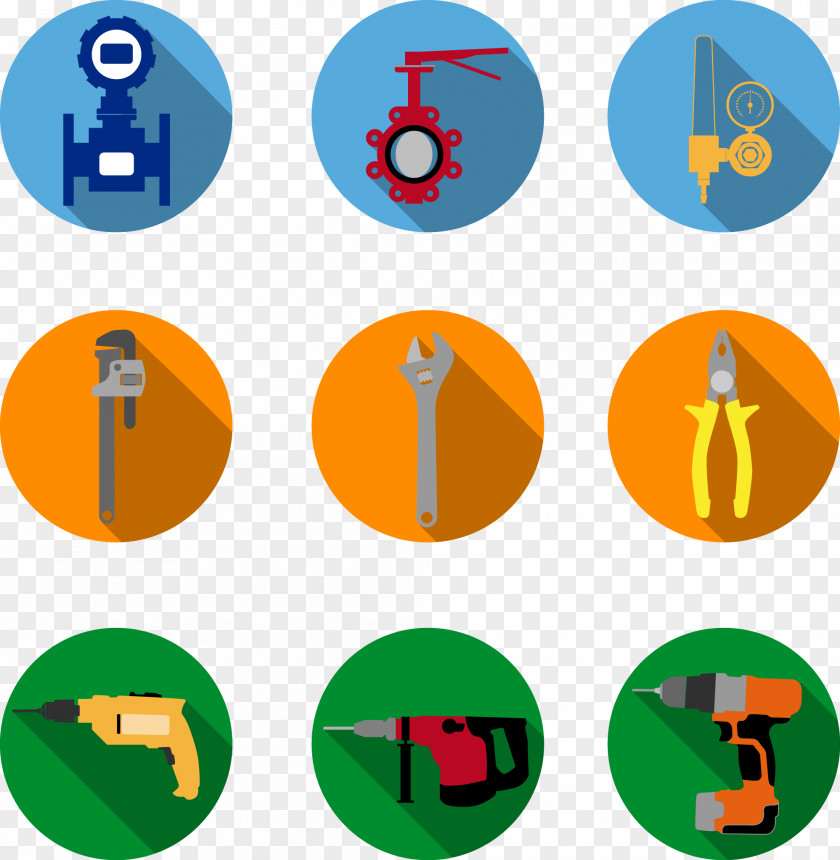 Vector Painted Flat Metal Tools Tool Download Icon PNG