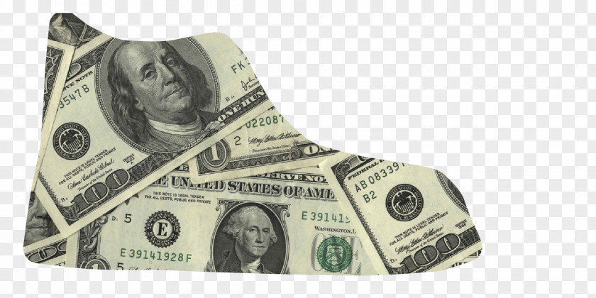 Dollar Cash United States One Hundred-dollar Bill Shoe PNG