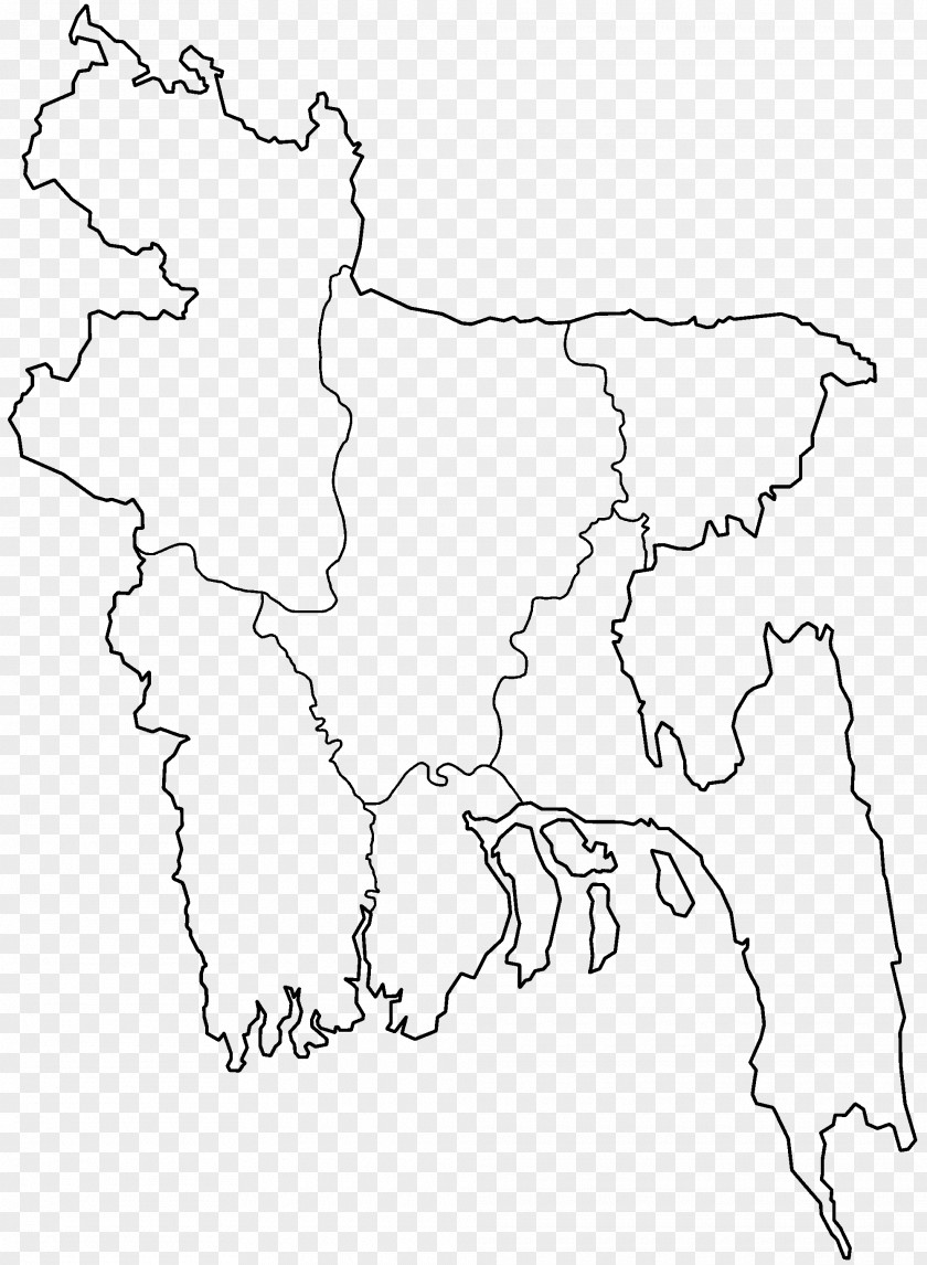 Pakistan Districts Of Bangladesh Blank Map Division PNG