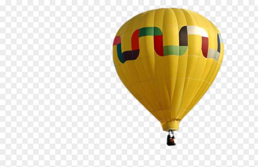 Yellow Hot Air Balloon Flight Aircraft Poster PNG