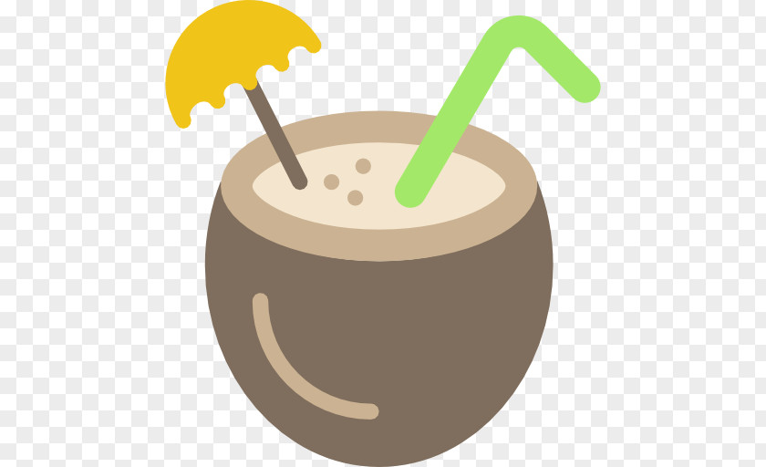 Coconut Cocktail Alcoholic Drink Icon PNG