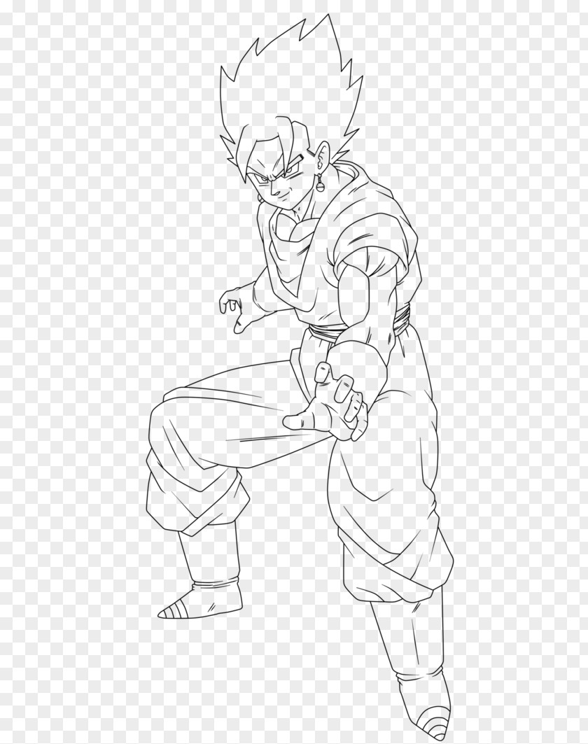 Goku Vegeta Majin Buu Vegerot Sketch PNG