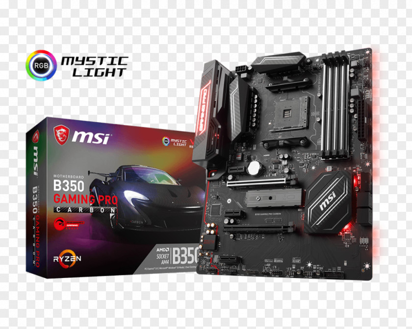 Motherboard Socket AM4 MSI H270 GAMING PRO CARBON ATX PNG