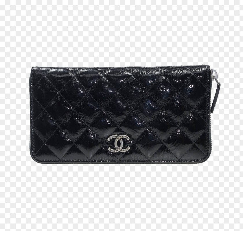 Ms. Chanel Patent Leather Purse Handbag Wallet Coin PNG