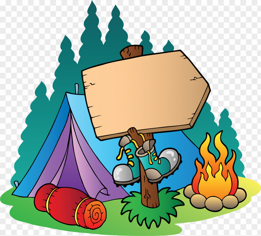 Tent Camping Campsite Campfire Clip Art PNG