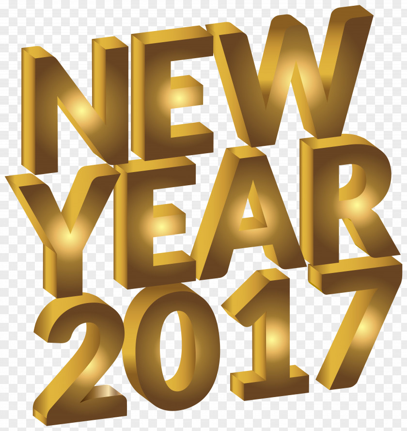 New Year 2017 Clip Art Image PNG