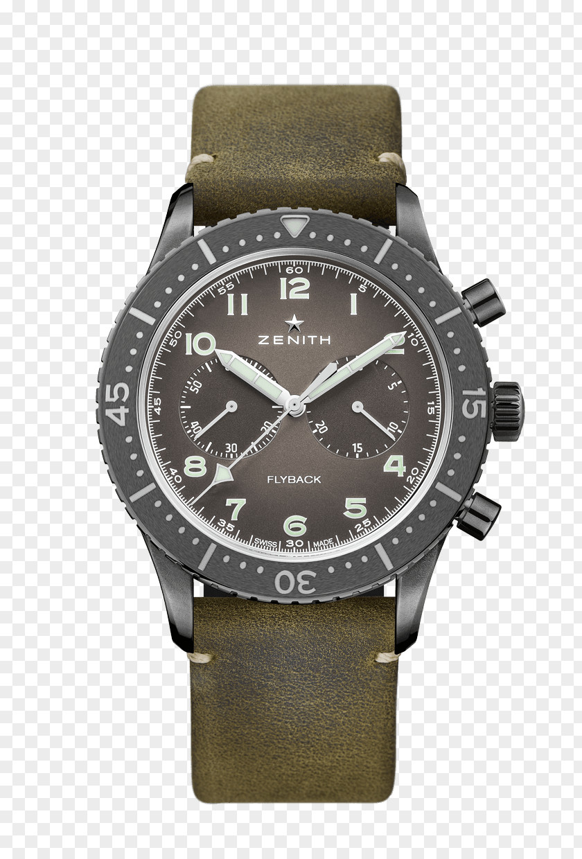 Watch Zenith Flyback Chronograph Chronometer PNG