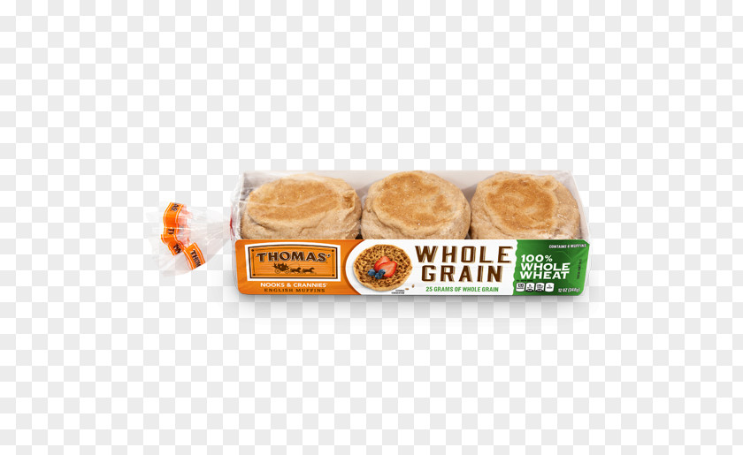 Whole Grains English Muffin Thomas' Grain Wheat Bread PNG