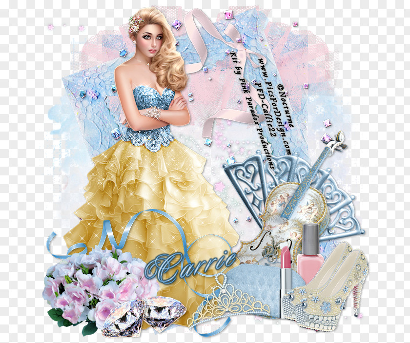 Creative Princess Gown Cocktail Dress Lavender PNG