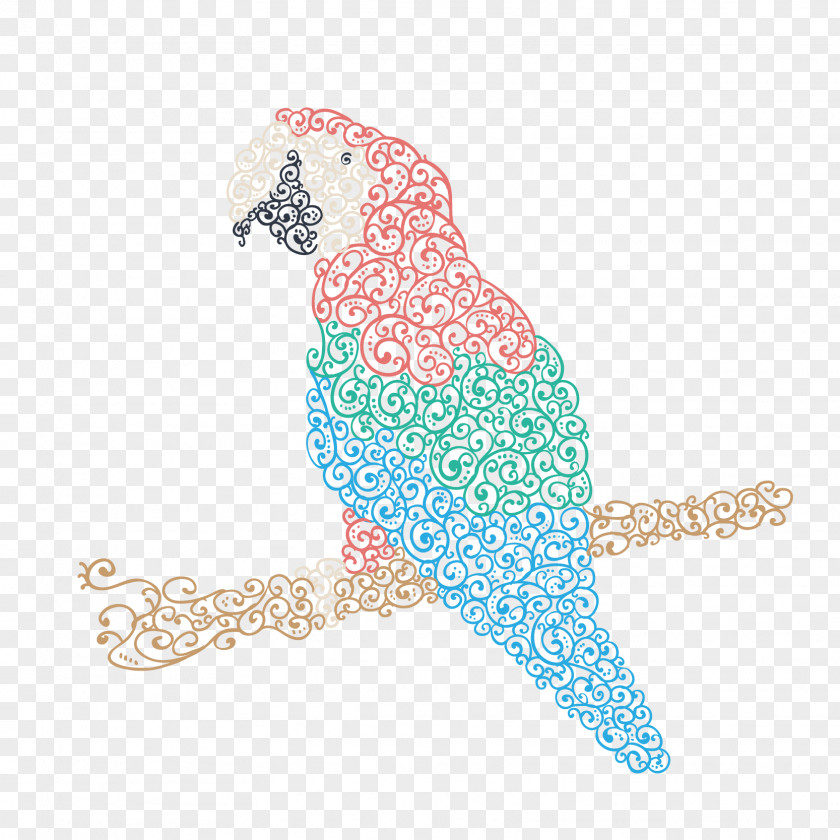 Parrot Ornamental Material Bird True Euclidean Vector Amazon Drawing PNG
