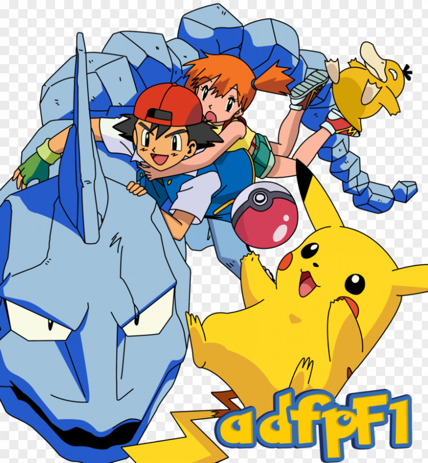 Pikachu Ash Ketchum Misty Brock Pokémon Sun And Moon PNG