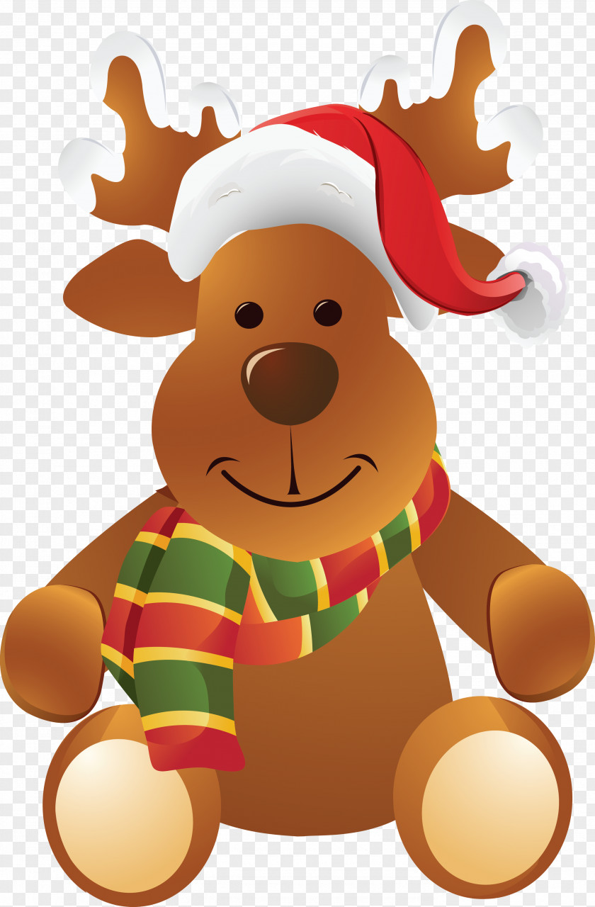 Reindeer Santa Claus Christmas Decoration PNG