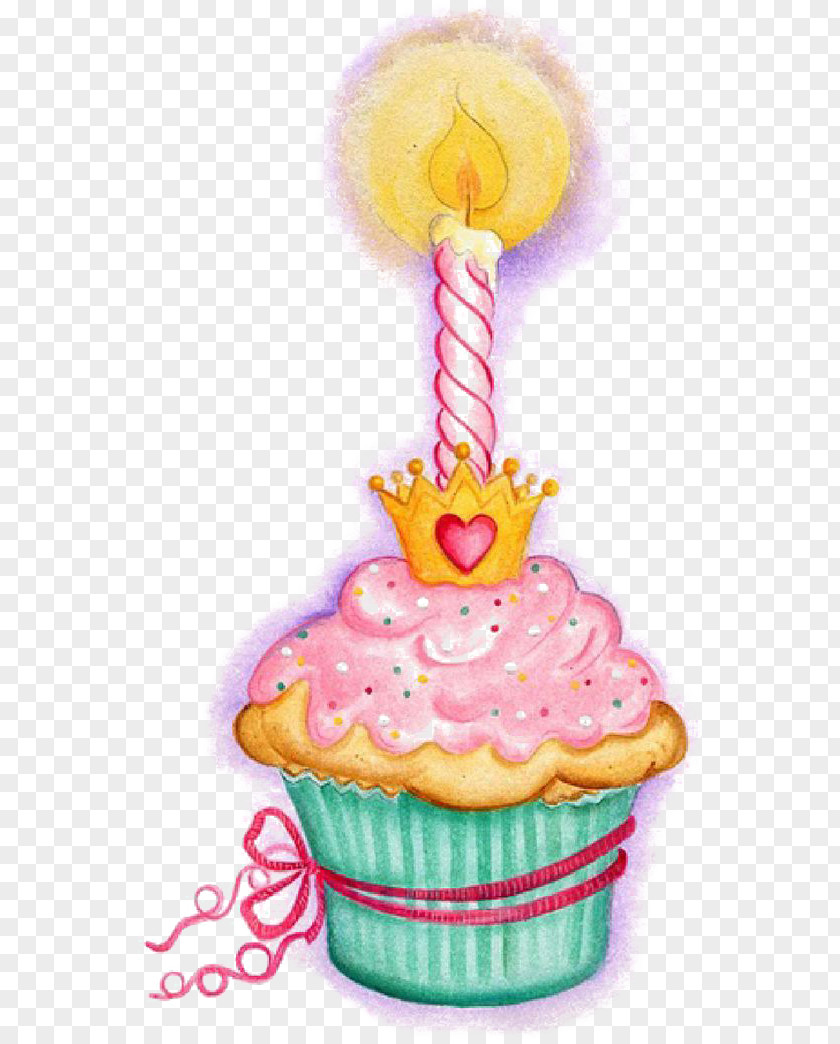 Retro Candle Birthday Cake Happy To You Wish Clip Art PNG