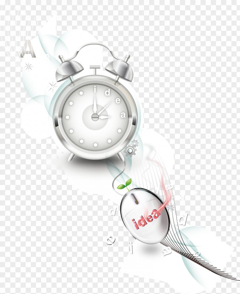 Abstract Clock Illustration PNG