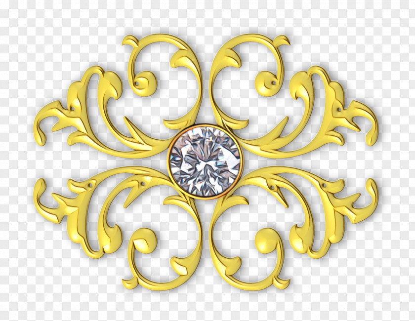 Body Jewelry Metal Yellow Jewellery Fashion Accessory Diamond Ornament PNG