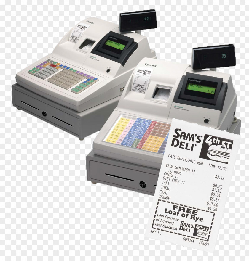 Electronic Cash Register Point Of Sale Money Retail PNG