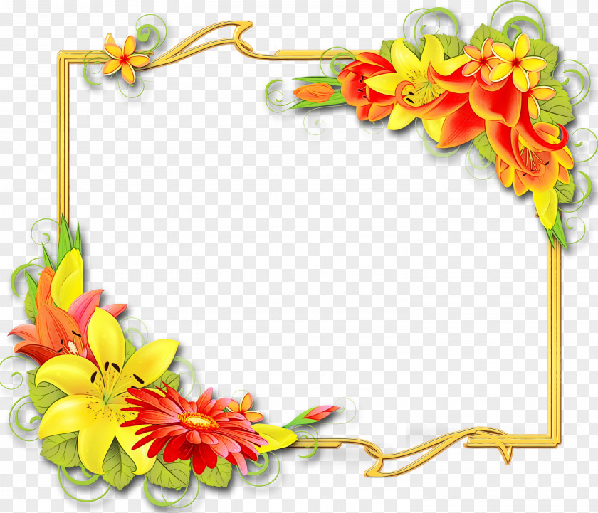 Lei Interior Design Floral Background Frame PNG