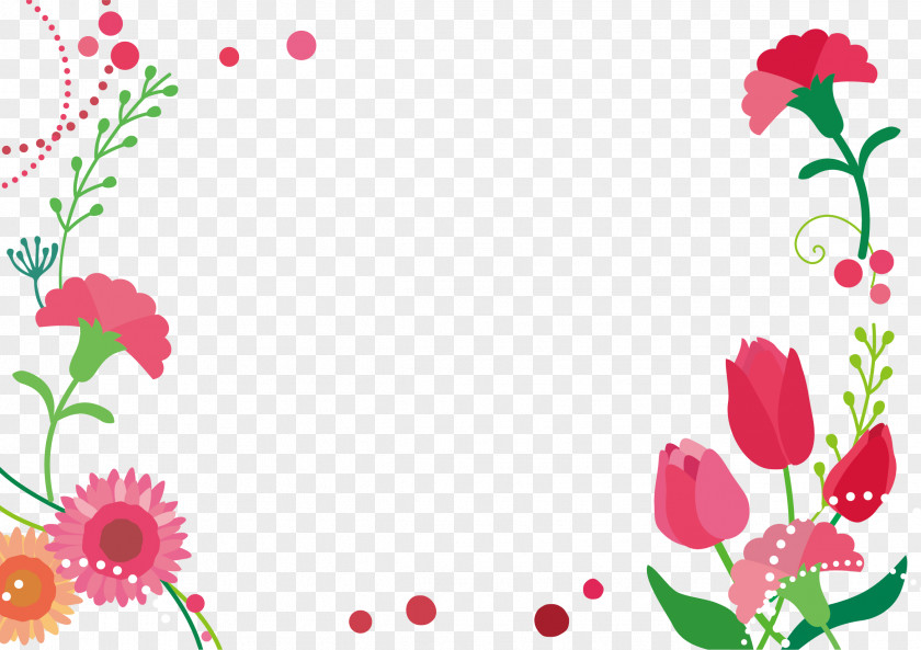 Carnation Rectangular Clipart. PNG