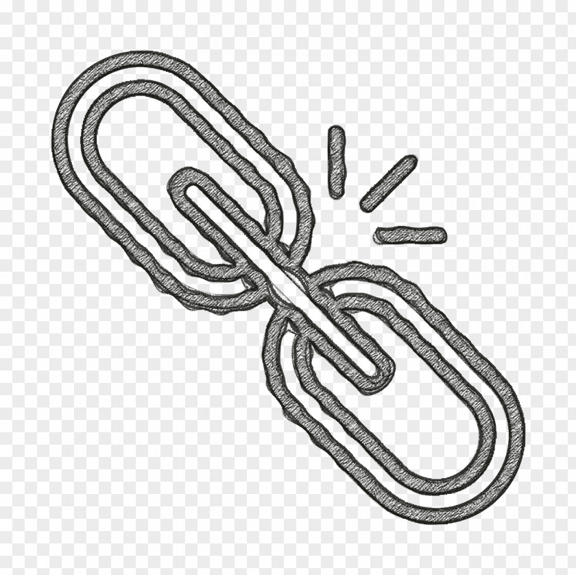 Chain Icon Broken Link Web Design PNG
