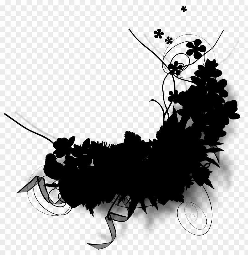 Insect Clip Art Silhouette M. Butterfly Flower PNG