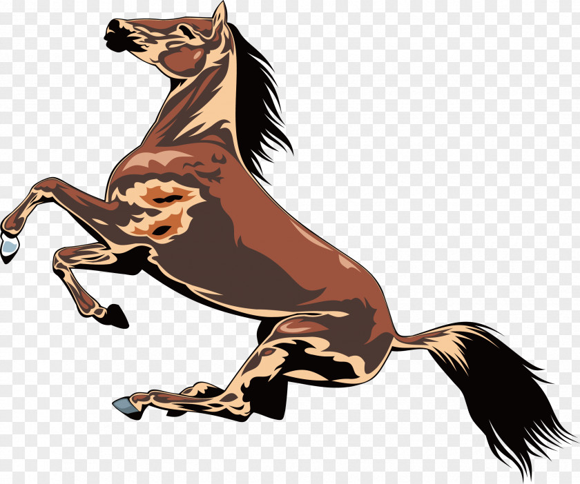 Running Mustang Decoration Design Vector Ford PNG
