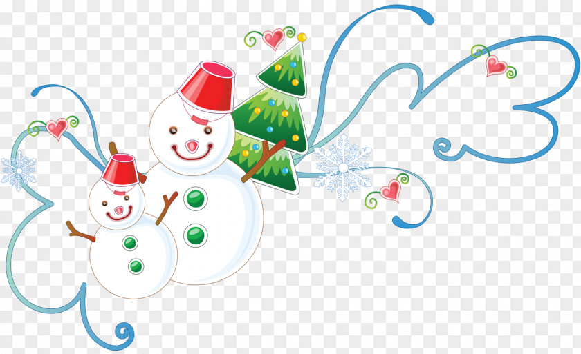 Snowman Christmas Ornament Tree Clip Art PNG