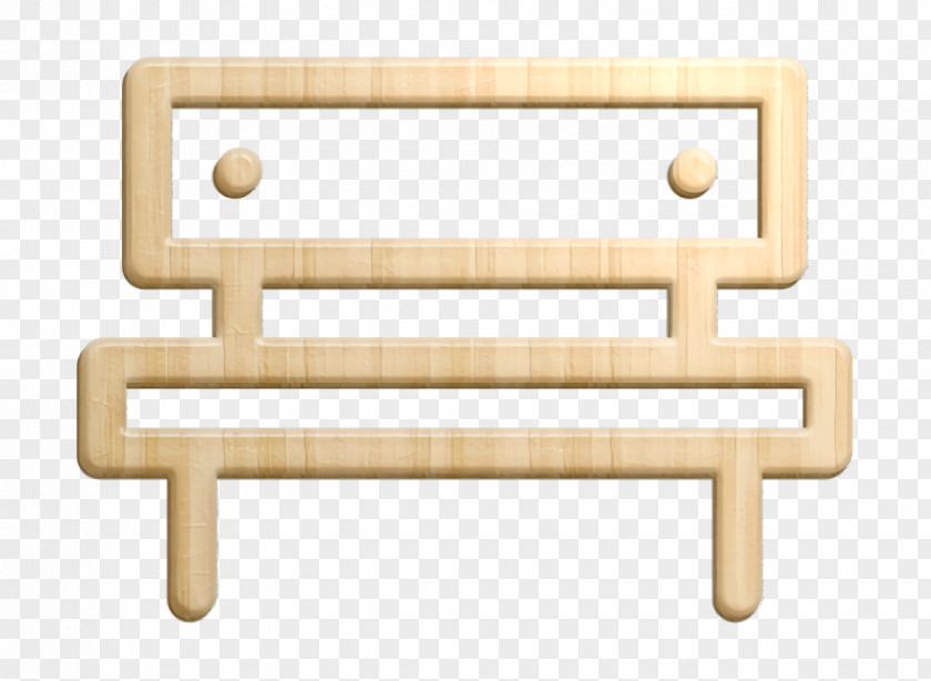 Bench Icon City Elements PNG