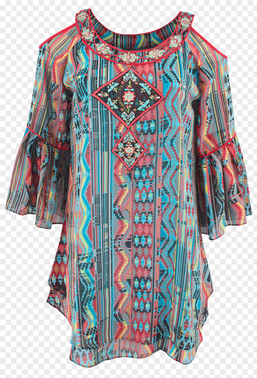 Dress Sleeve Blouse Turquoise PNG