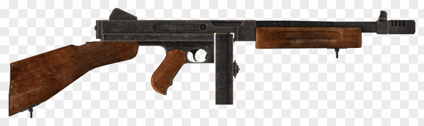 Gun Fallout: New Vegas Thompson Submachine .45 ACP Firearm PNG