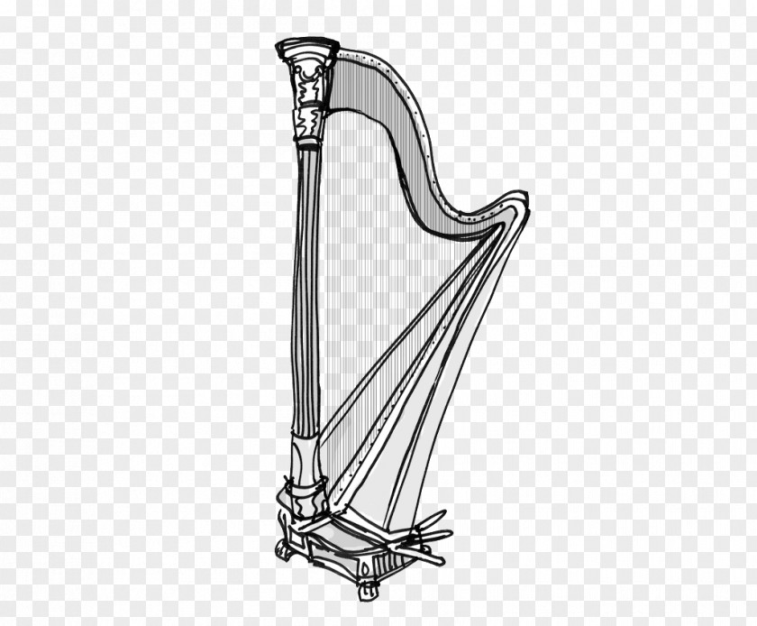 Harp Pedal Concerto For Flute, Harp, And Orchestra Musical Instruments PNG