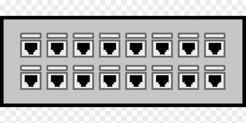 Rj Patch Panels Computer Network Switch Clip Art PNG